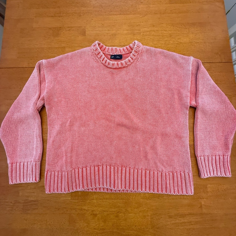 GAP Pink/Coral Crew Neck Sweater
